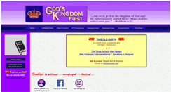Desktop Screenshot of godskingdomfirst.org